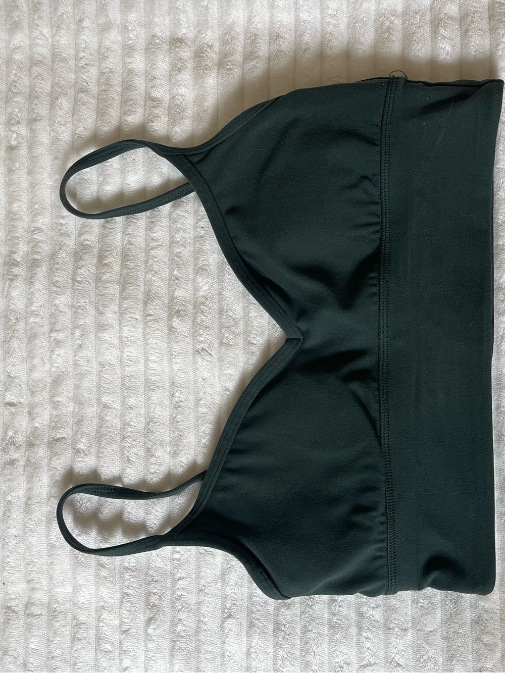Lululemon dark green sweetheart bra top